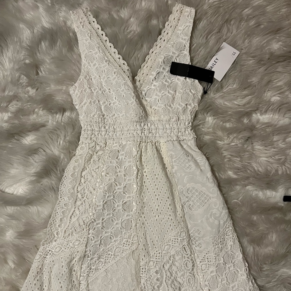 Bailey 44 white lace dress (XS)